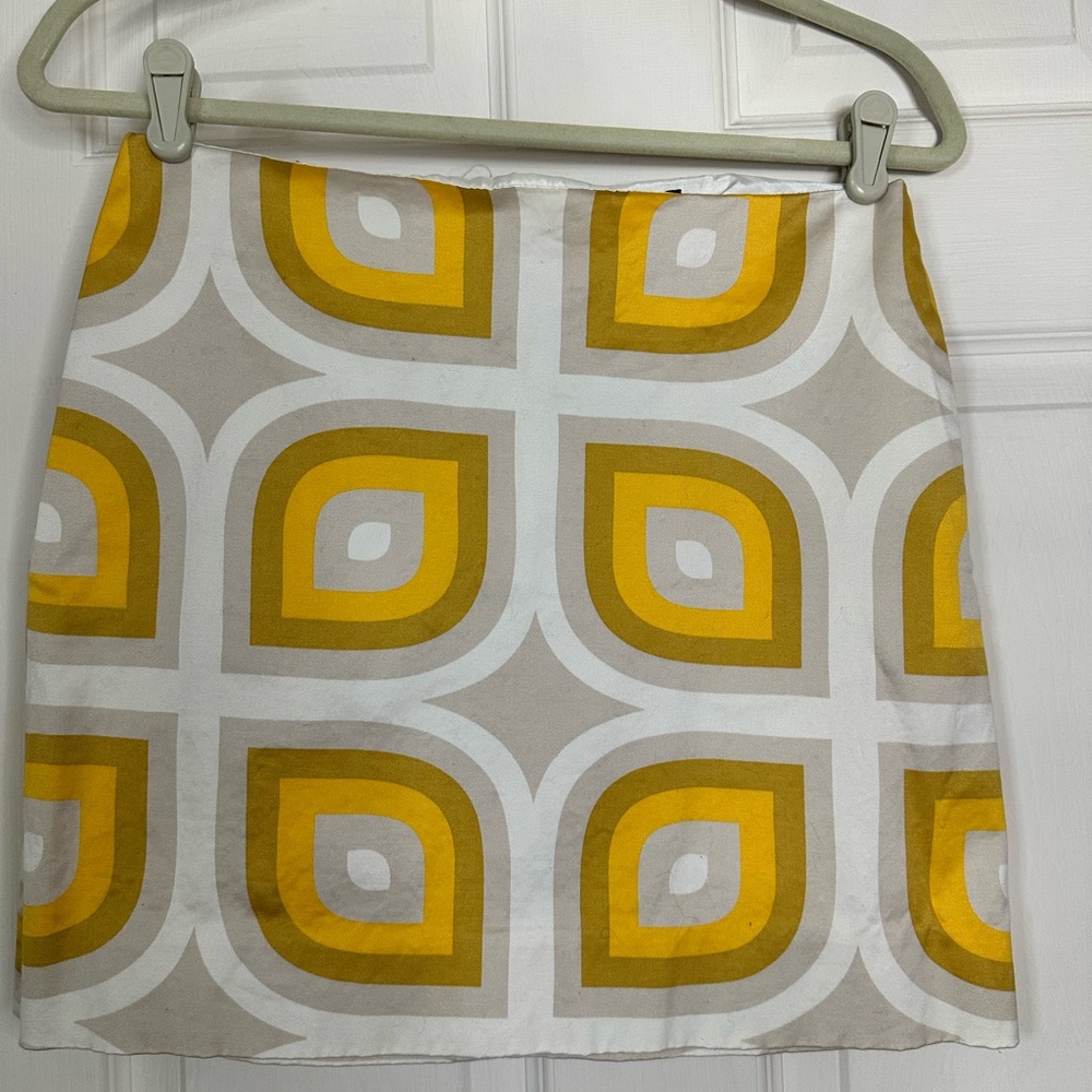 Vintage J Crew mini skirt. Cotton spandex, size 0.